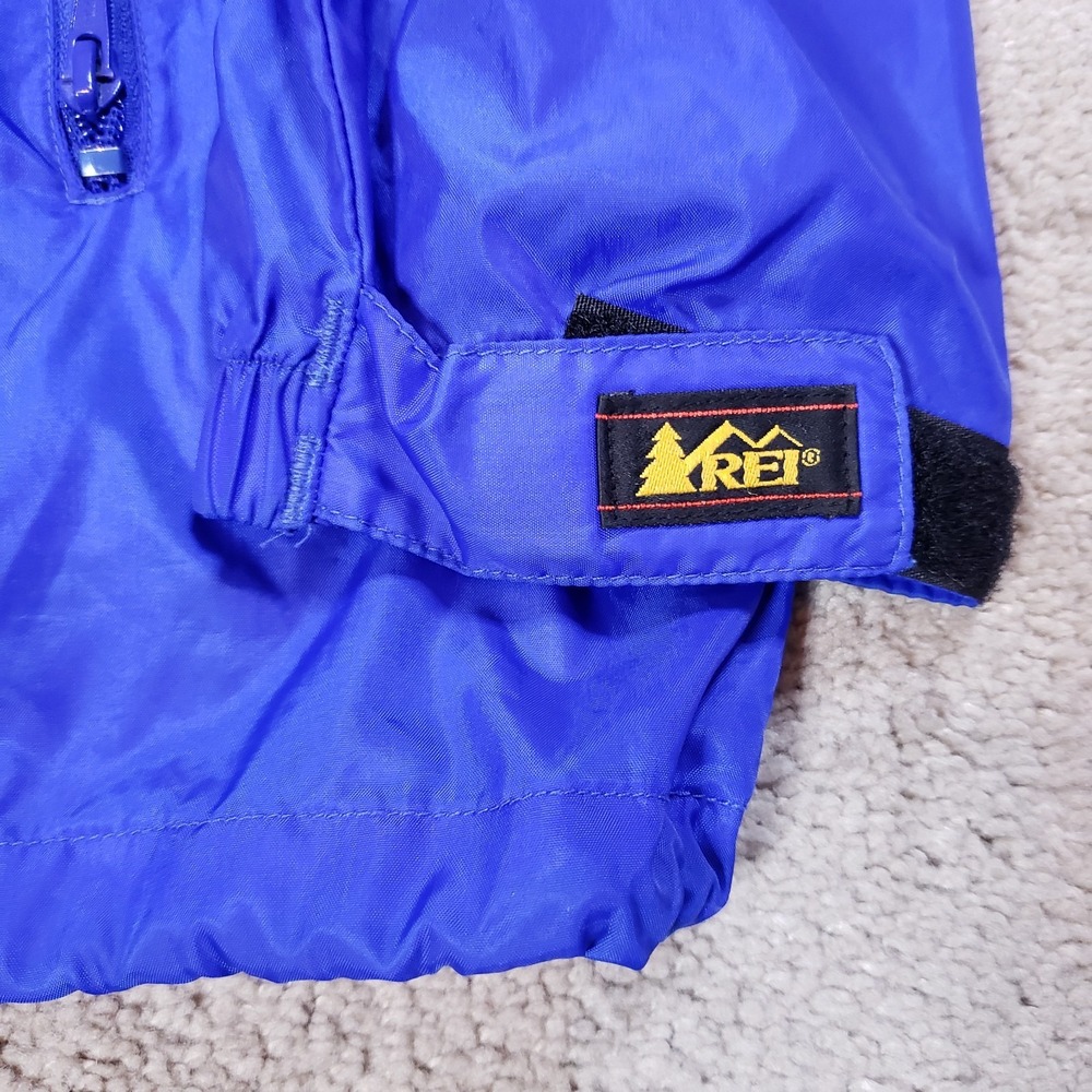 Vintage Rei Anorak Jacket Mens M Blue Lightweight 1/2 Zip Pullover Pockets - Picture 5 of 12